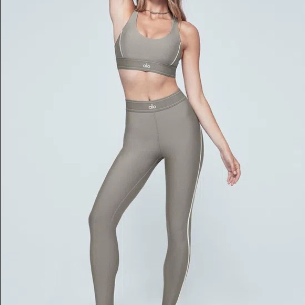 ALO High-Waist Suit Up Leggings and Sports Bra Set